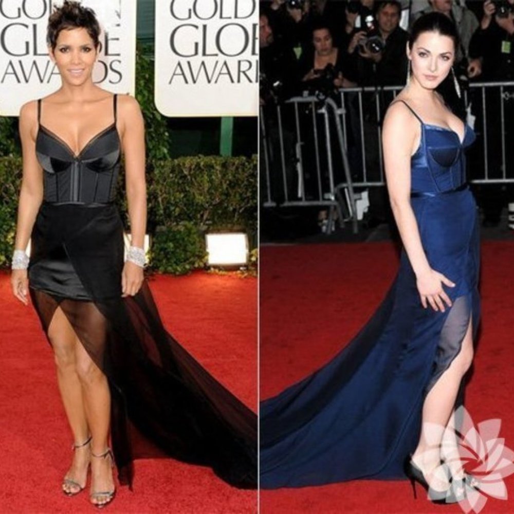 New Nina Ricci silk runway corset bustier slit mesh semisheer maxi dress gown - Picture 3 of 16